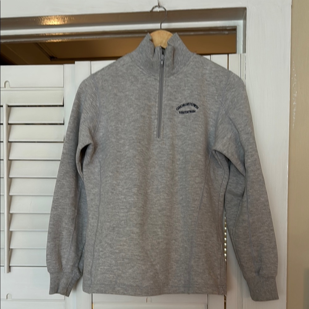 Georgetown Visitation School Sport-Tek Gray Zip-Up Jacket